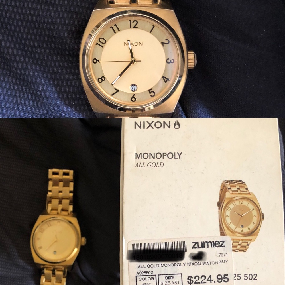 Authentic Nixon Gold Watch